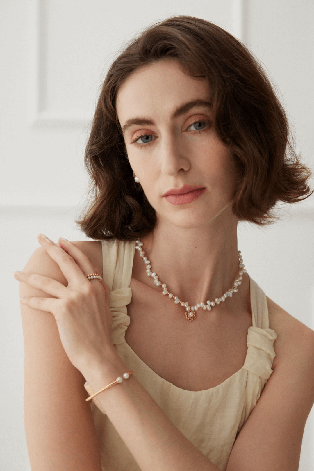 Camellia Vintage Pearl Necklace OR0100
