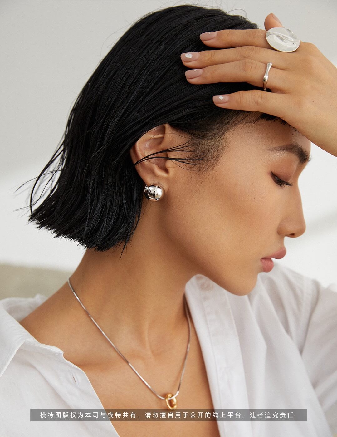 Sterling Silver Dainty Ring J0062