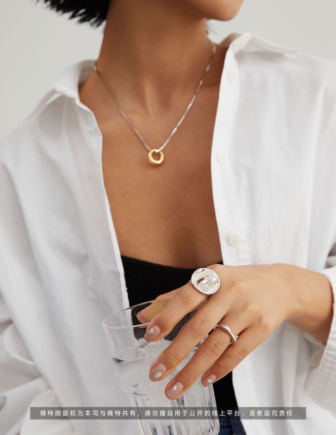 Sterling Silver Dainty Ring J0062