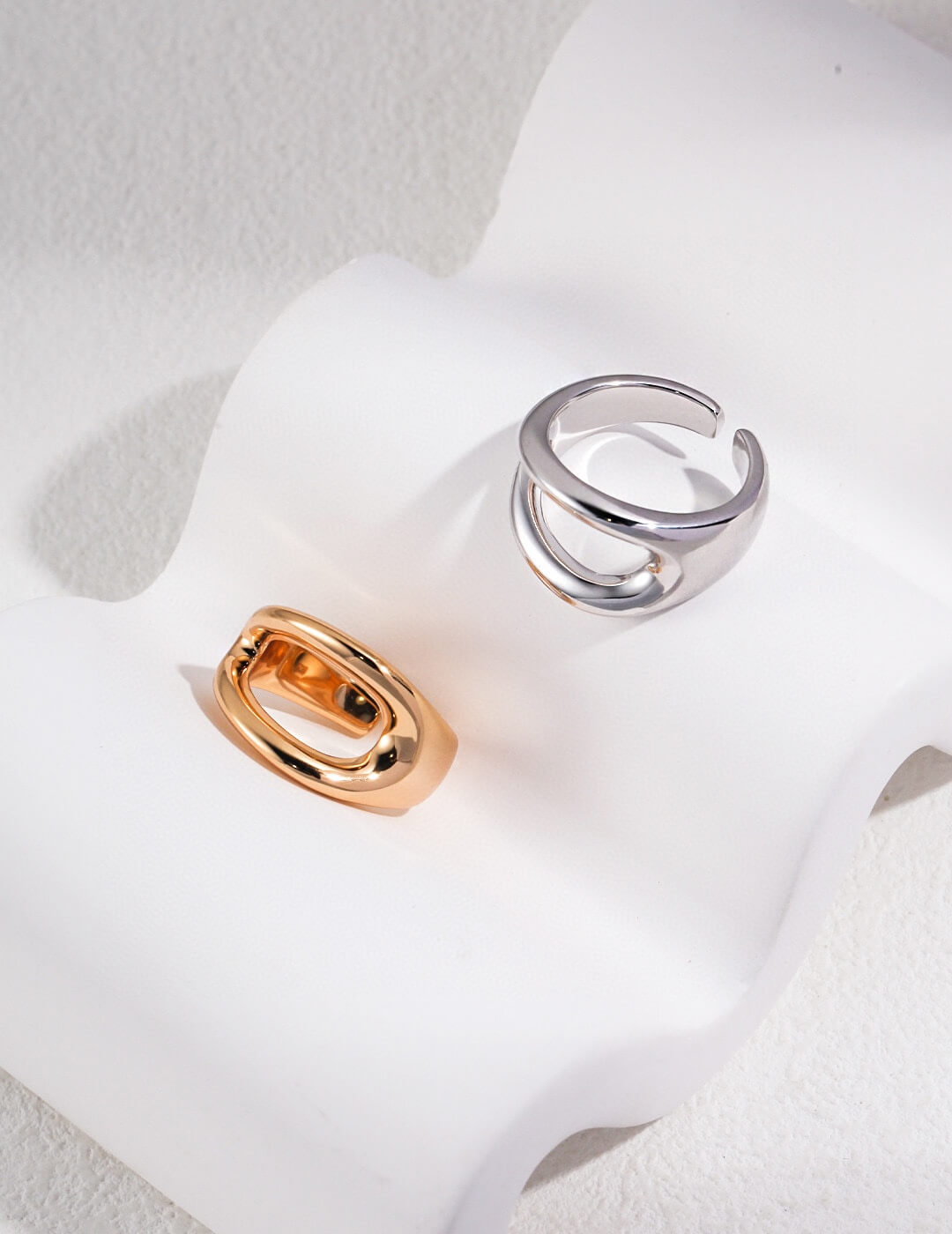 Silver Open Adjustable Ring J0079-1
