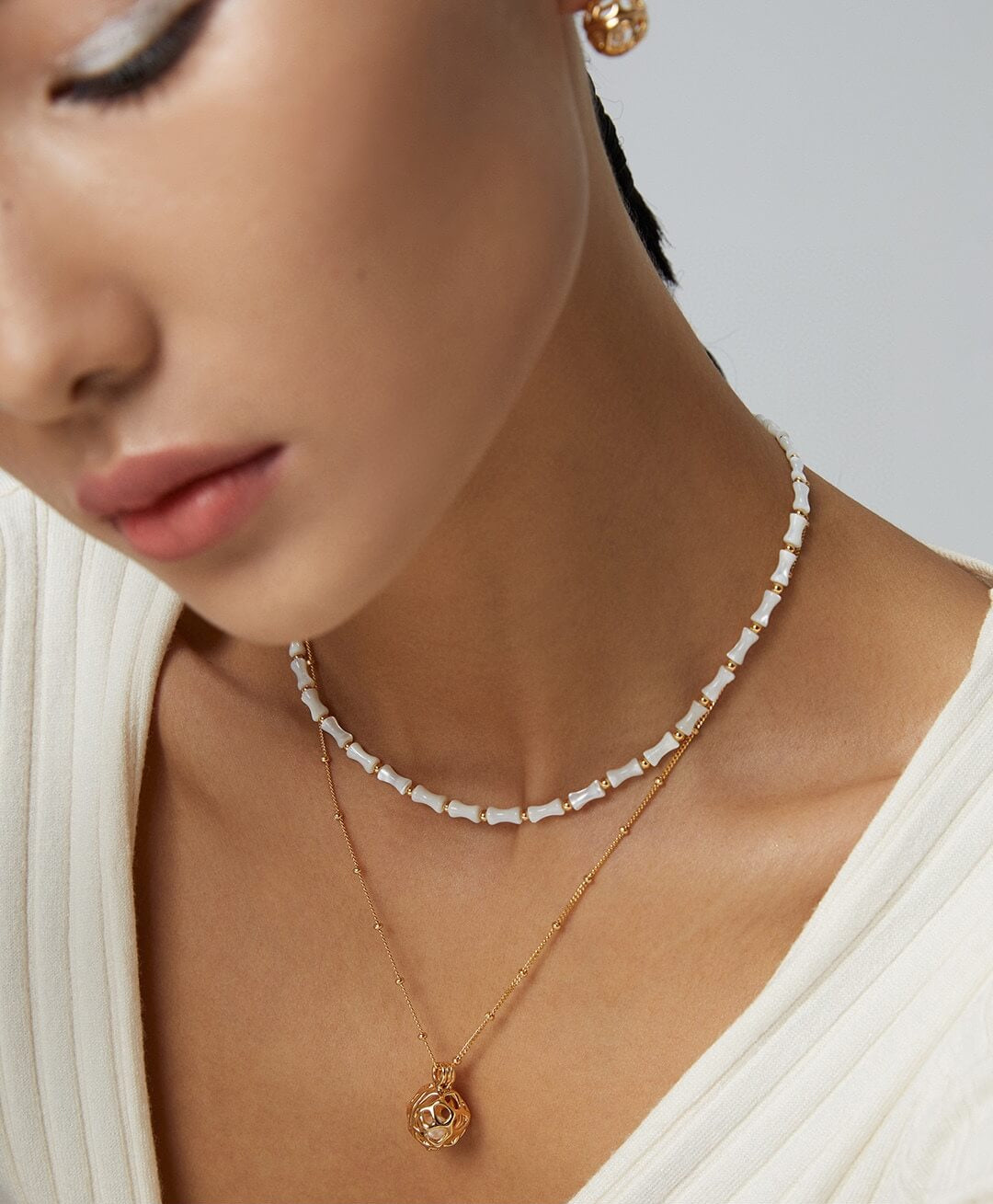 Sterling Silver Fashion Necklace D0364