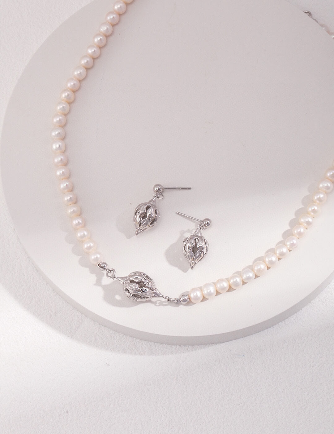 Cluster of Flowers Sterling Silver Earrings E0960