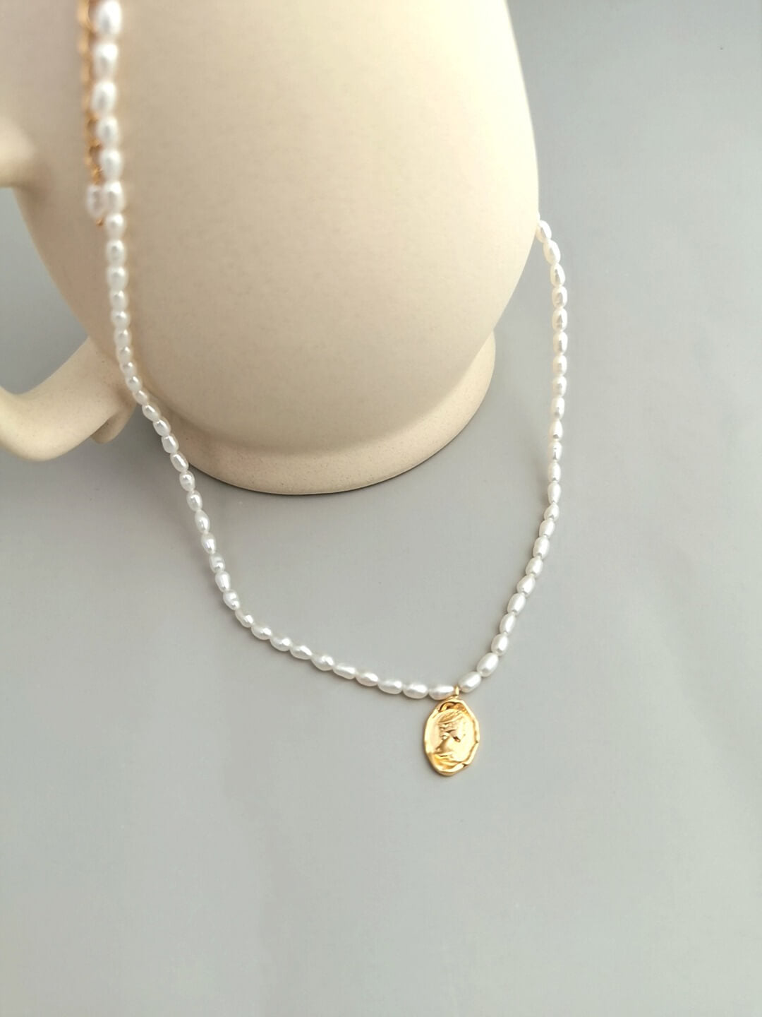 Freshwater Pearl Chain Necklace D0217