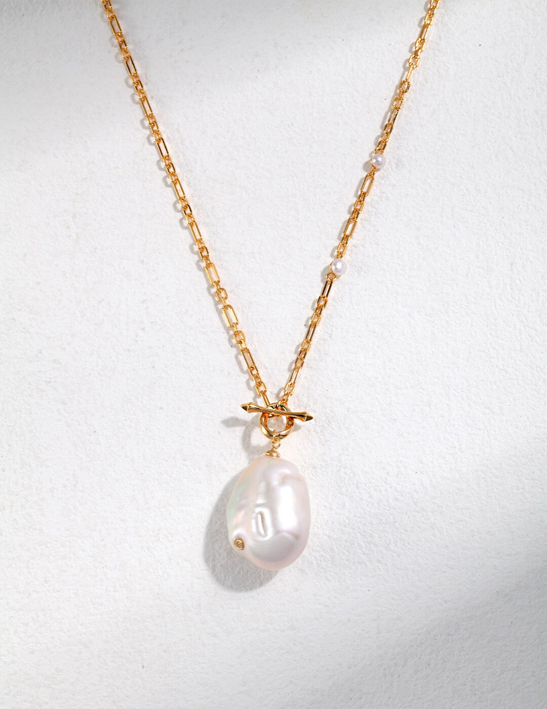 Baroque Pearl Necklace D0350