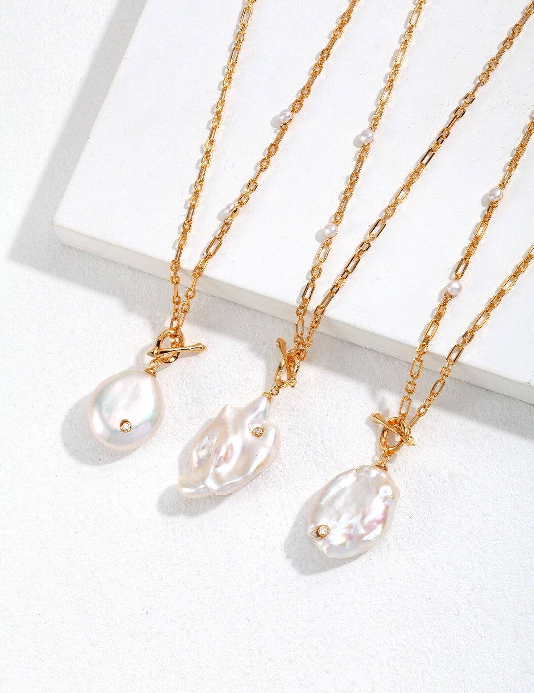Baroque Pearl Necklace D0350