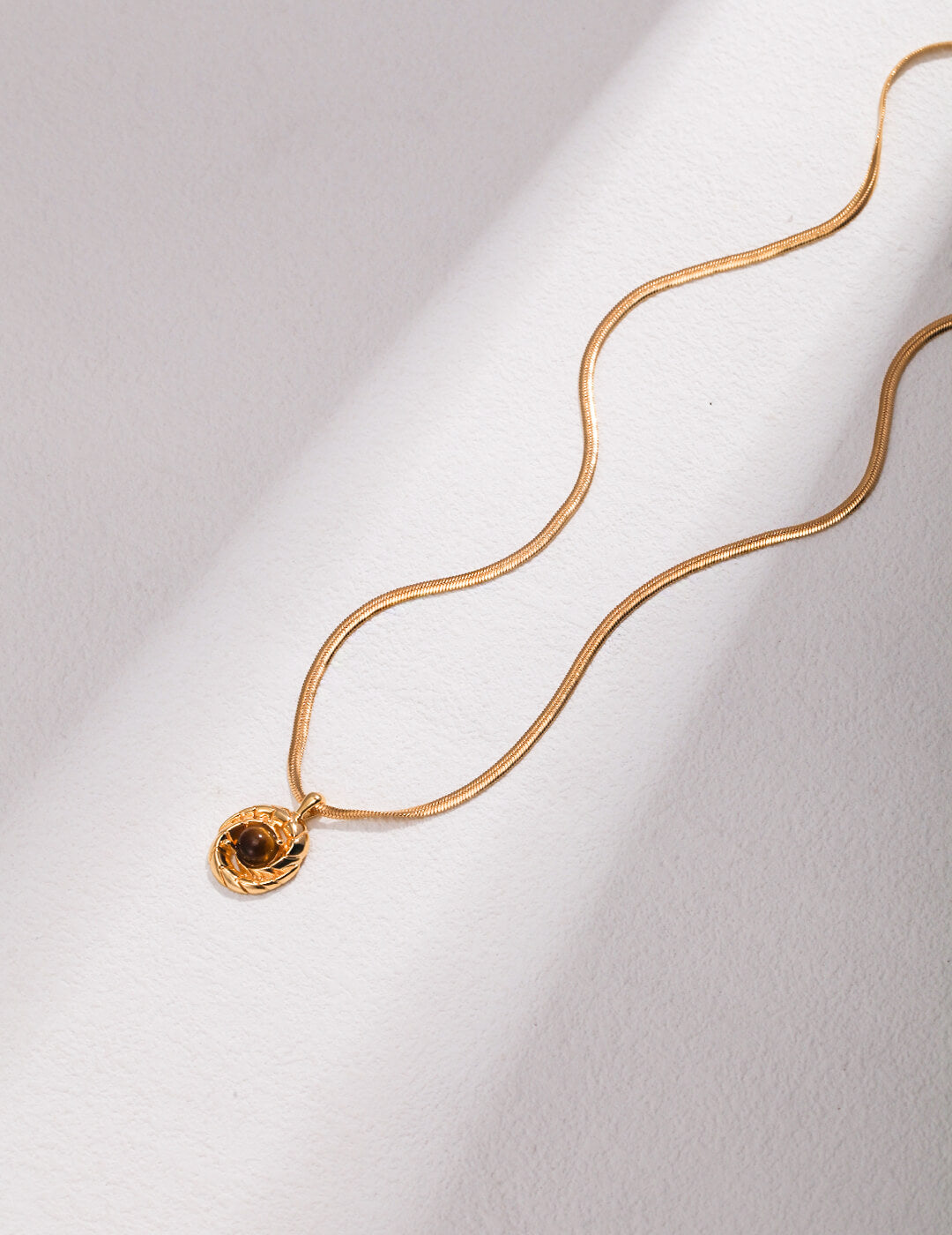 Natural Stone Fashion Necklace D0353