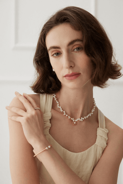 Camellia Vintage Pearl Necklace OR0100