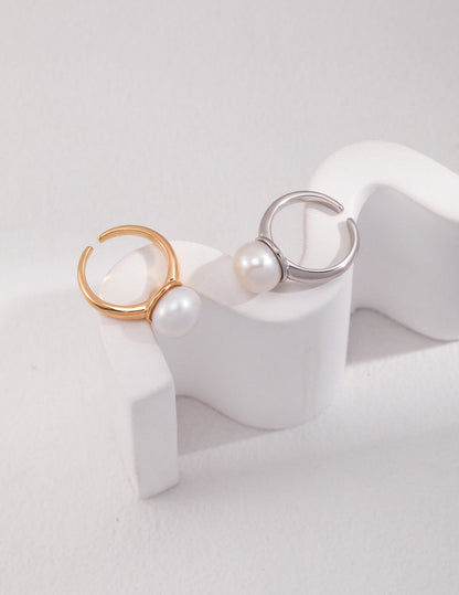 Minimalist Pearl Ring J0054