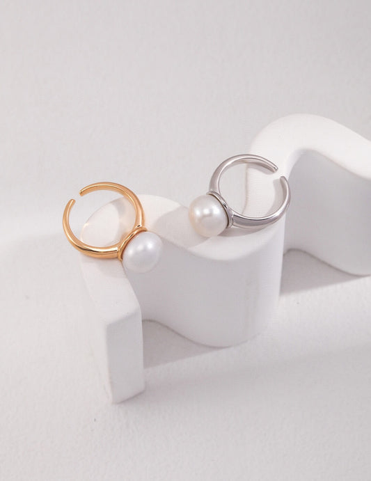 Minimalist Pearl Ring J0054