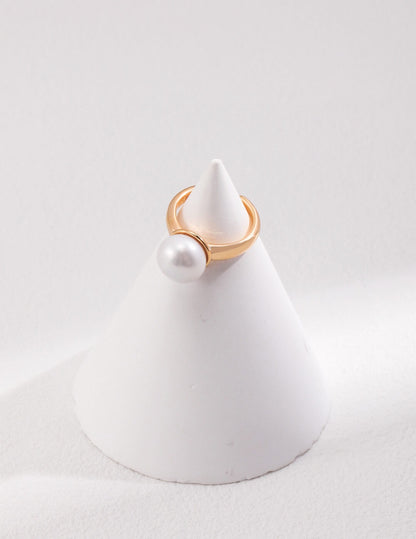 Minimalist Pearl Ring J0054