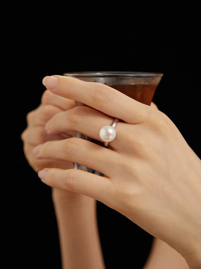 Minimalist Pearl Ring J0054