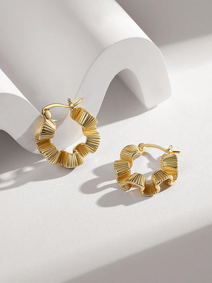 Sterling Silver Wreath Earrings E0723
