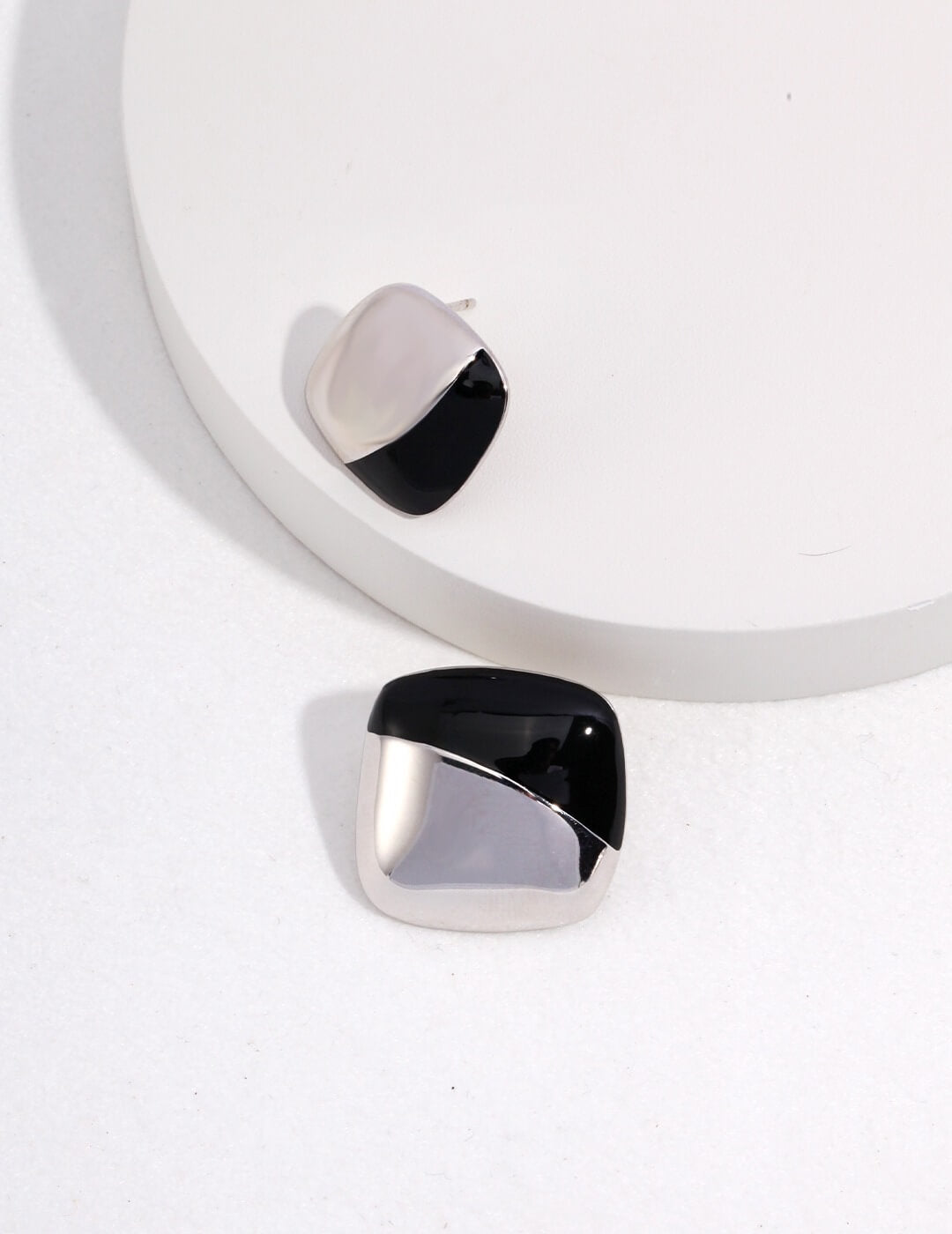Red Oil-drop Glaze Earrings E0794