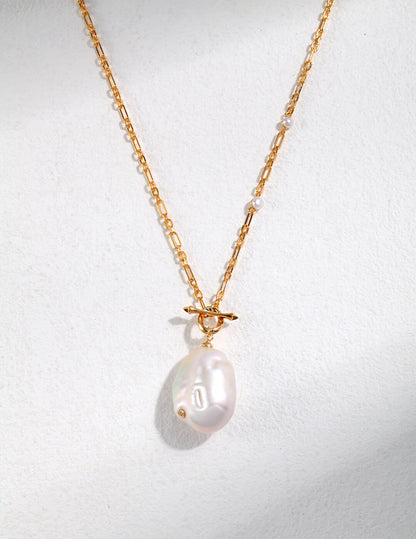 Baroque Pearl Necklace D0350