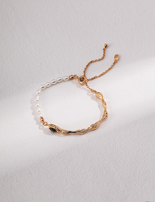 Sterling Silver Tiger's Eye Bracelet SL0086